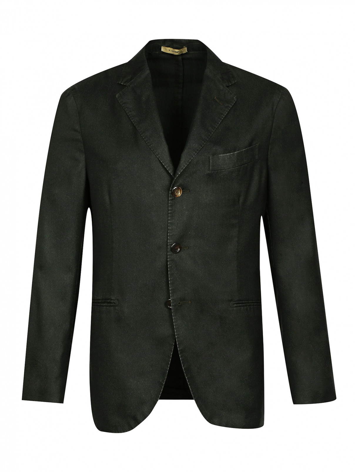 Тонкий пиджак из кашемира и шелка Boglioli  –  Общий вид  – Цвет:  Зеленый