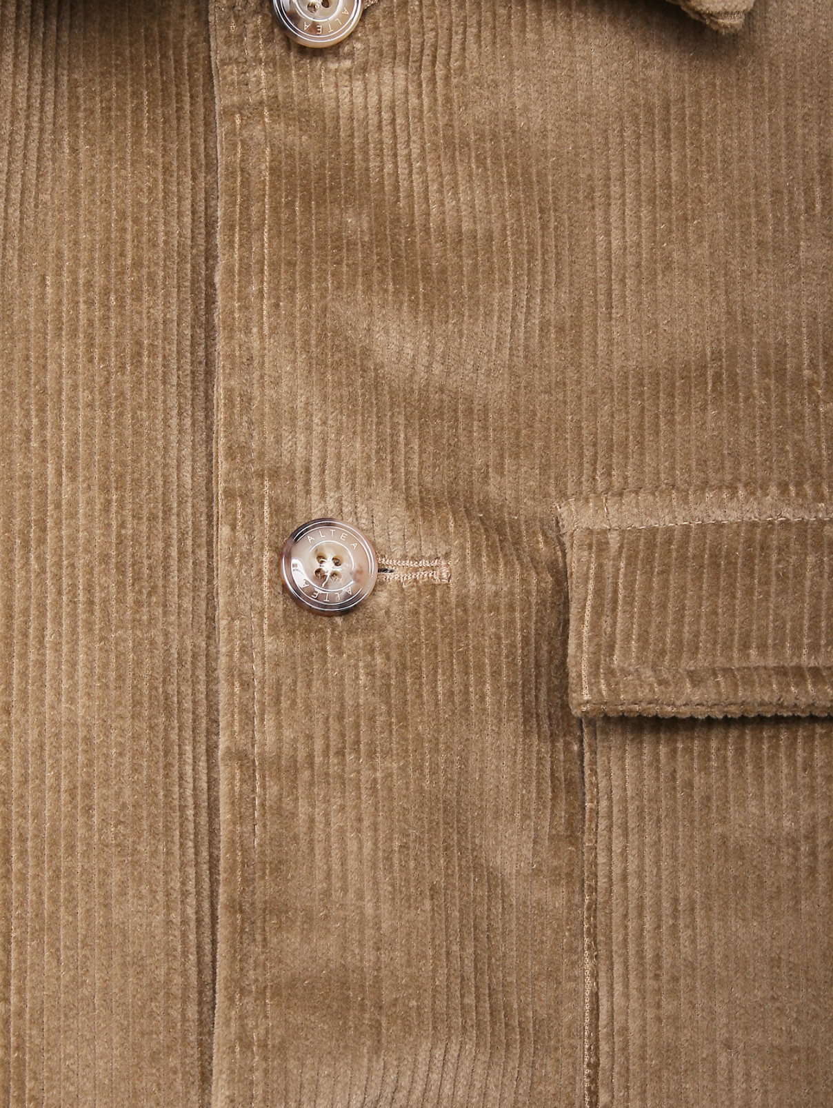 Вельветовая куртка с карманами Altea  –  Деталь  – Цвет:  Зеленый