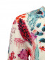 Кардиган из шерсти на пуговицах с цветочным узором Roberto Cavalli  –  Деталь