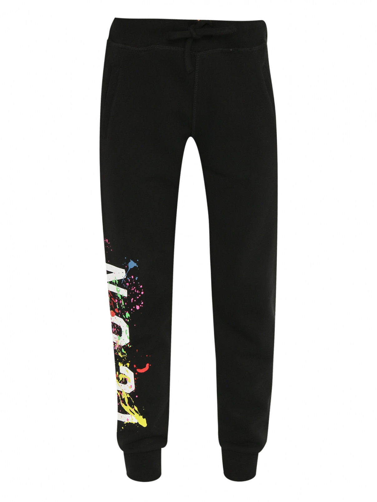 Трикотажные брюки с карманами Dsquared2  –  Общий вид  – Цвет:  Черный