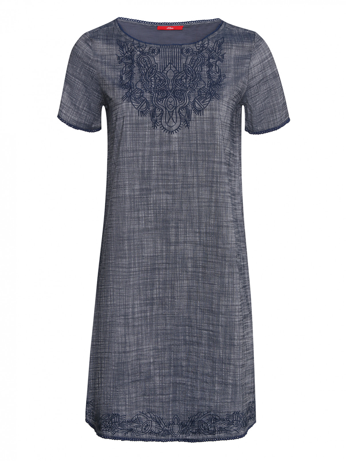 Платье из хлопка с вышивкой S.Oliver  –  Общий вид