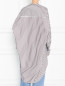 Удлиненная блузка из хлопка с узором "полоска" Erika Cavallini  –  МодельВерхНиз1