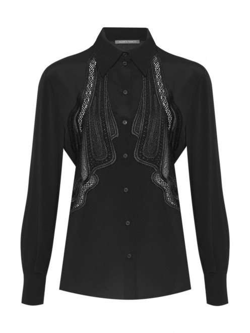 Блуза с декоративной вышивкой - Общий вид