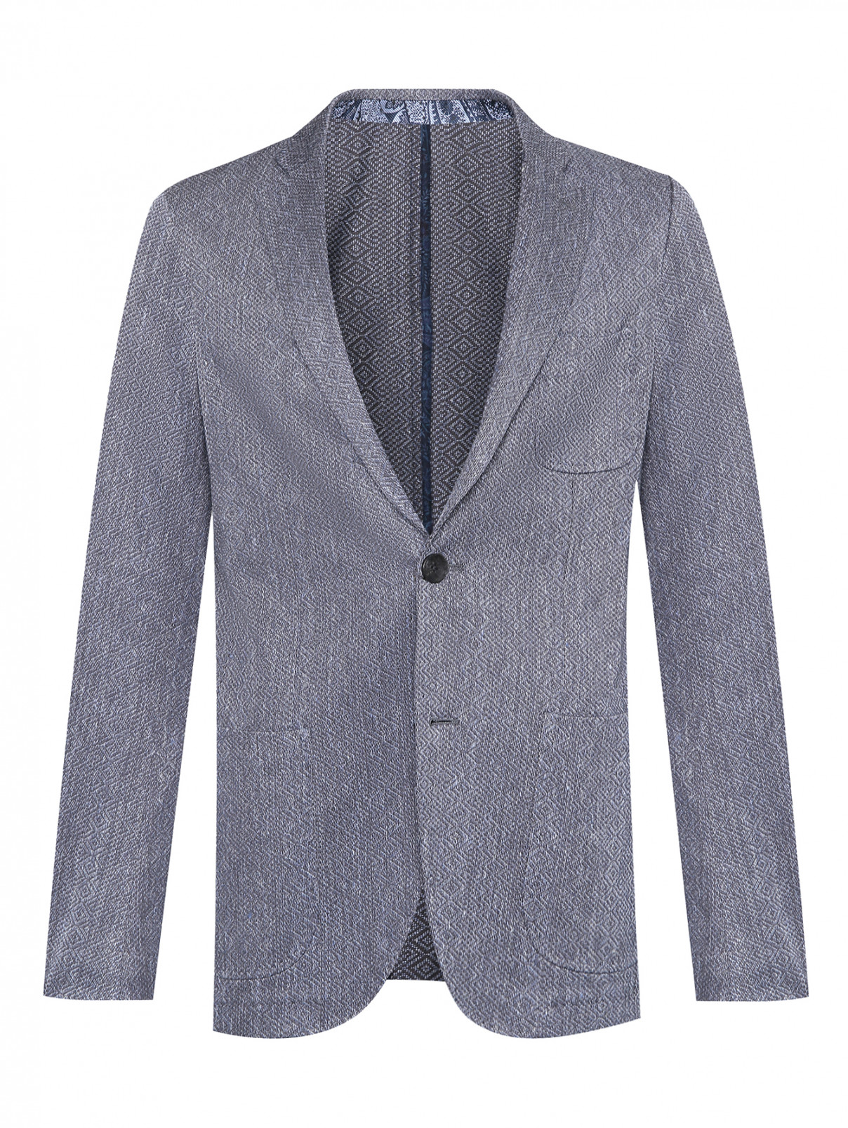 Тонкий пиджак из хлопка и льна Etro  –  Общий вид