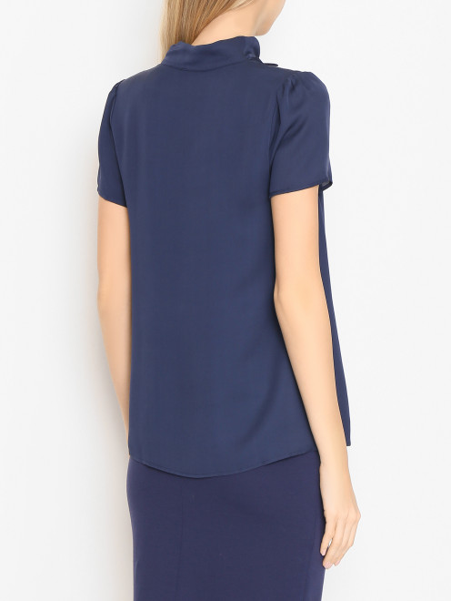 Блуза из шелка с короткими рукавами  - МодельВерхНиз1