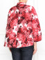 Куртка из фактурной ткани с цветочным узором Moncler  –  Модель Верх-Низ1