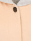 Полупальто из смесовой шерсти с капюшоном Max&Co  –  Деталь
