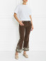 Укороченные брюки-клеш с декором Jean Paul Gaultier  –  Модель Общий вид