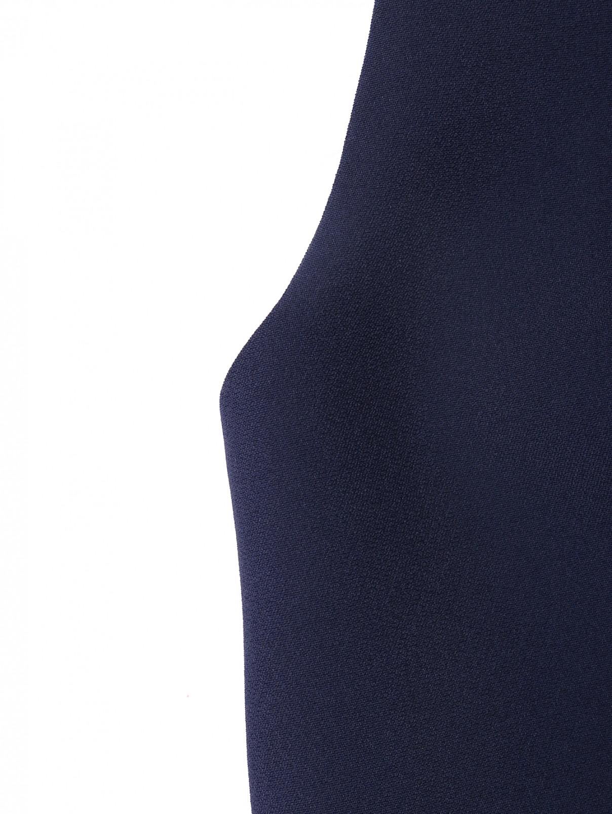 Укороченный жилет на пуговицах Luisa Spagnoli  –  Деталь  – Цвет:  Синий