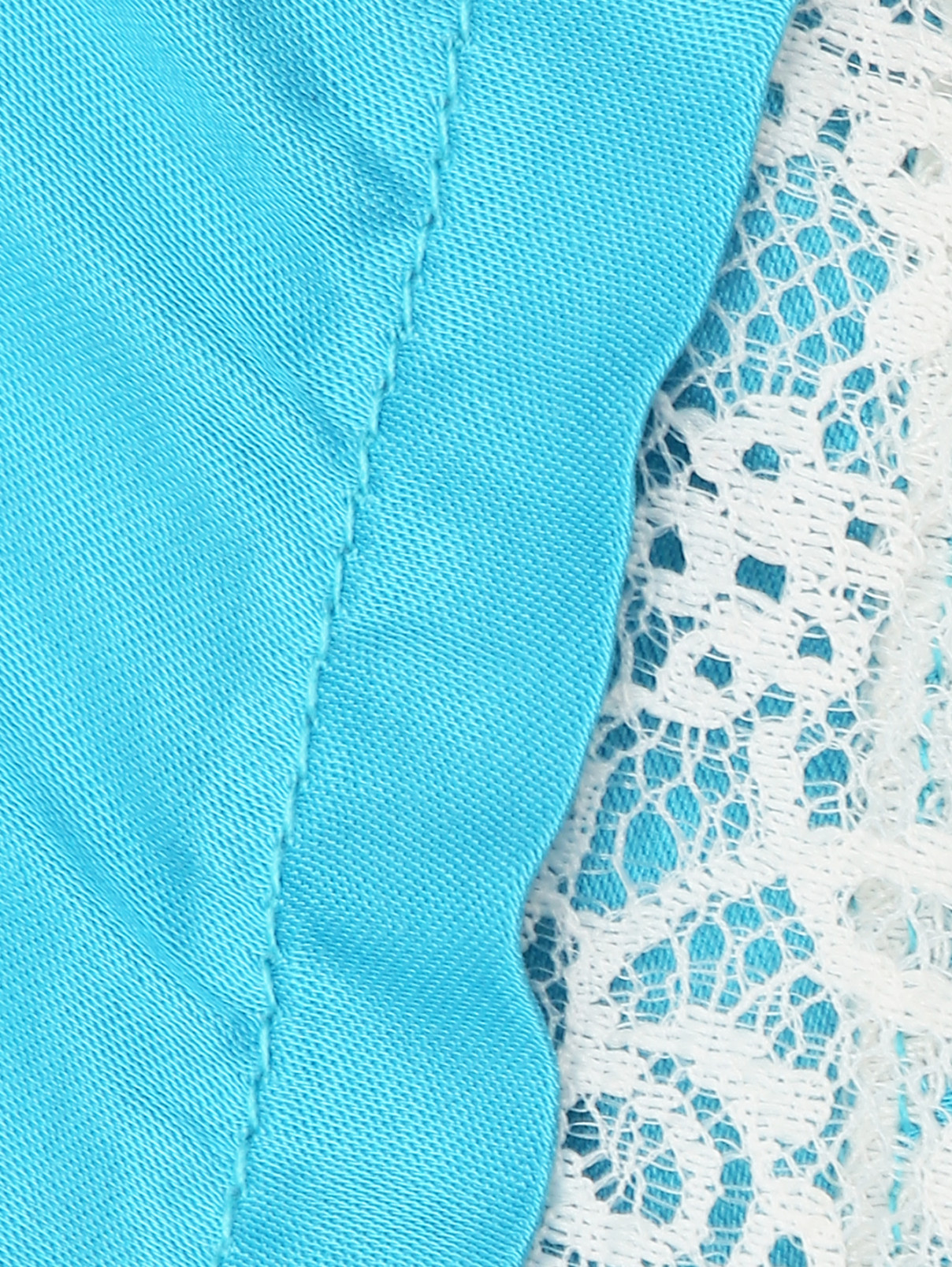 Домашние шорты из вискозы TWINSET  –  Деталь1  – Цвет:  Синий