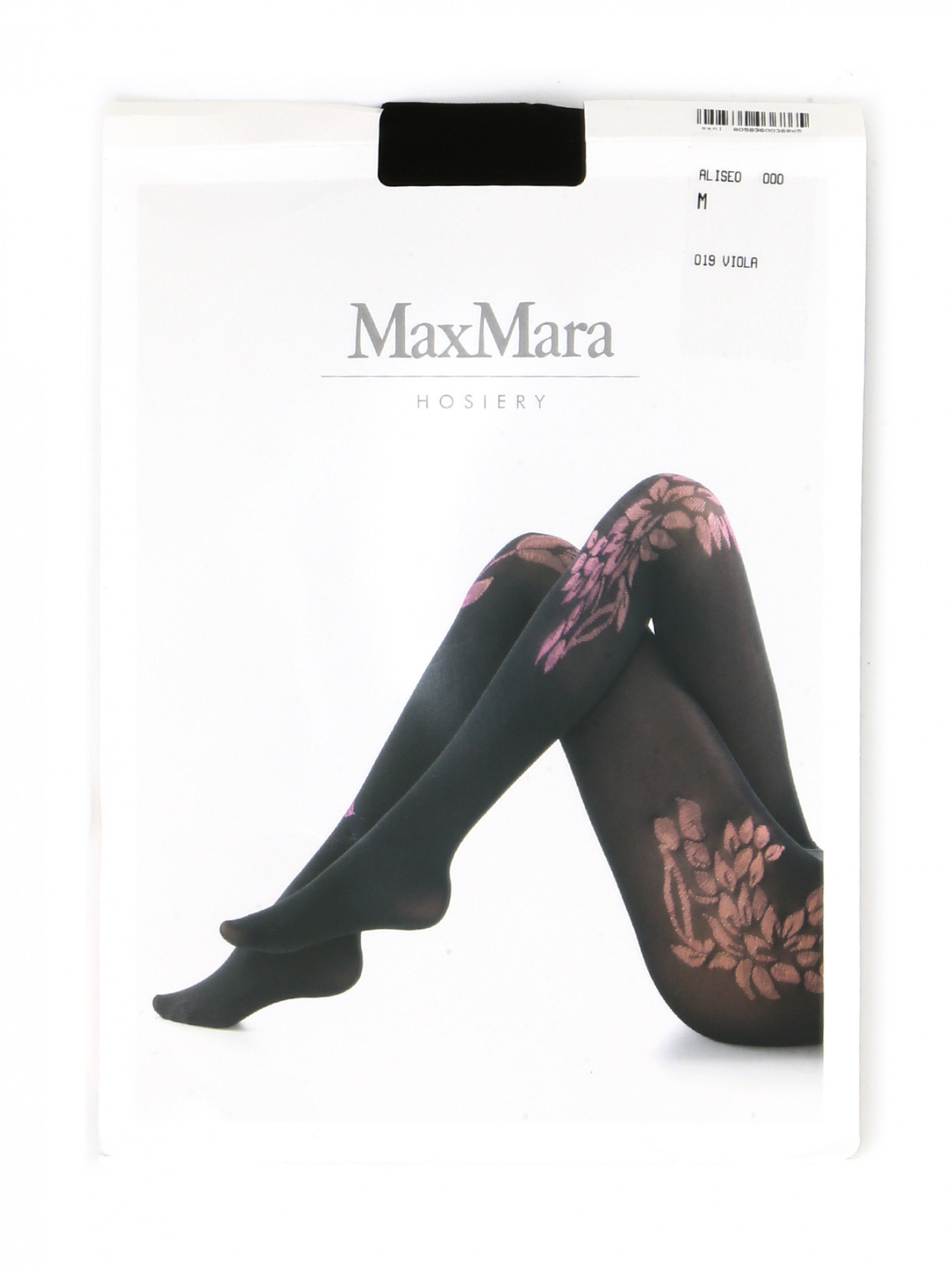 Колготки с узором Max Mara  –  Общий вид  – Цвет:  Черный