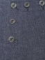 Расклешенные брюки из хлопка и льна с высокой посадкой Weekend Max Mara  –  Деталь