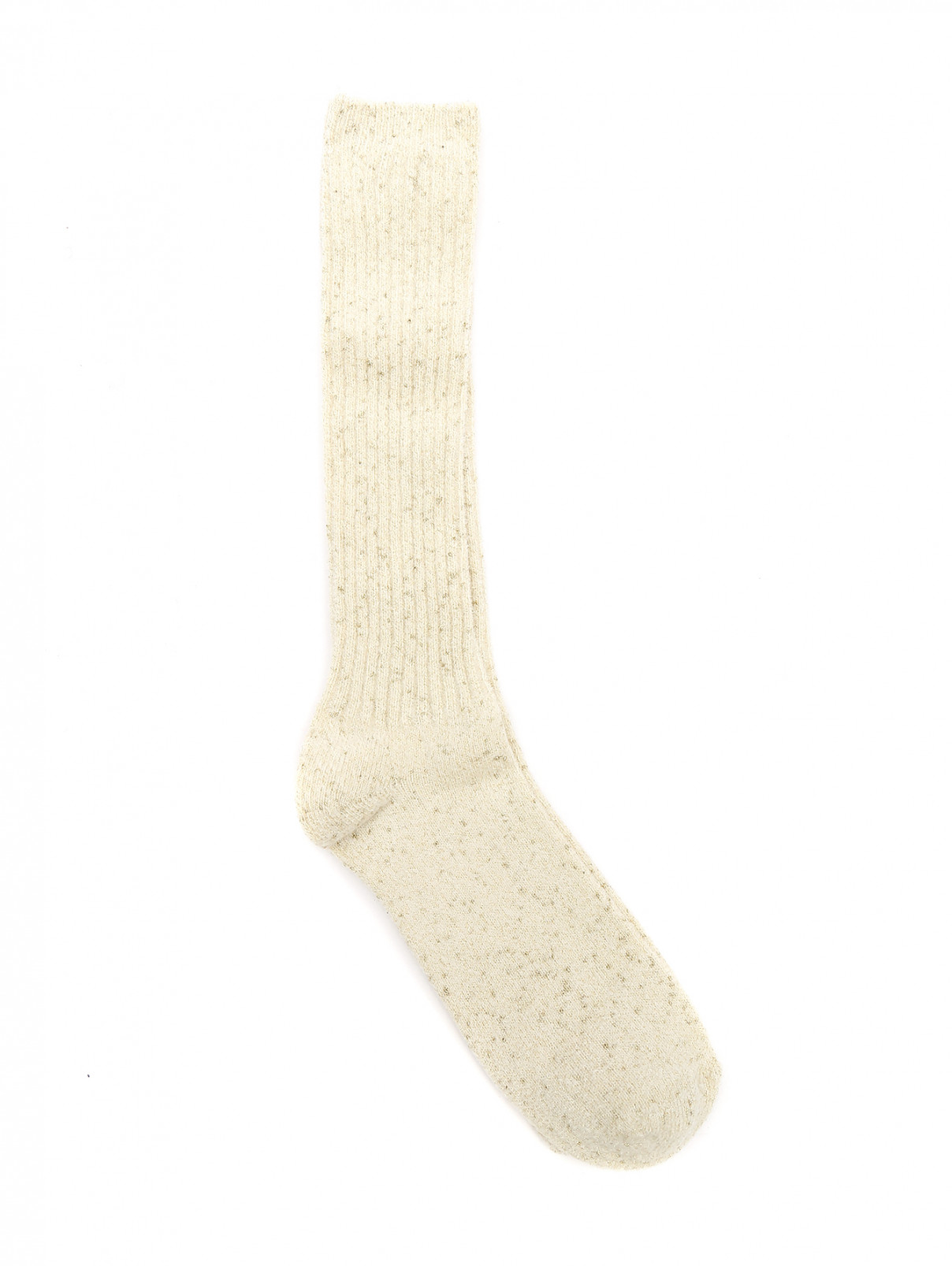 Носки с узором ALTO MILANO  –  Общий вид  – Цвет:  Белый