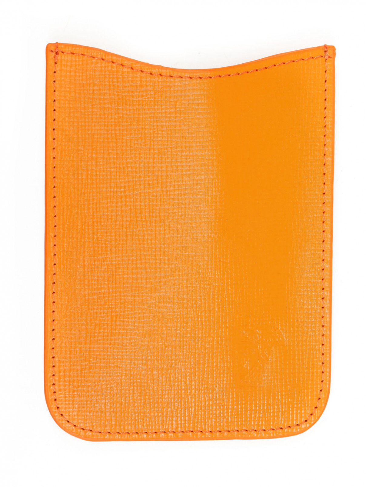 Чехол для IPhone из кожи Versace Collection  –  Общий вид  – Цвет:  Оранжевый