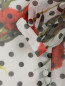 Блуза из шелка с цветочным узором Dolce & Gabbana  –  Деталь1