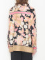 Блуза из шелка с цветочным узором Luisa Spagnoli  –  МодельВерхНиз1