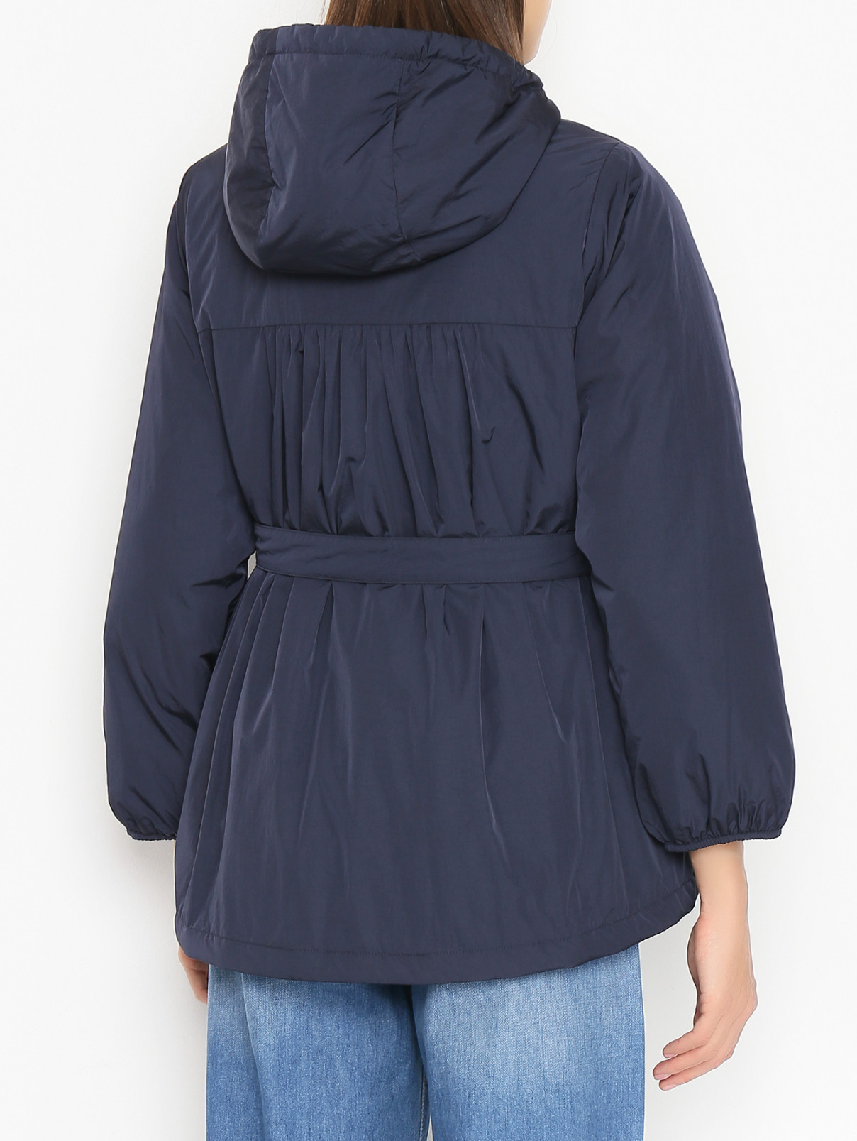 Куртка с капюшоном на молнии Weekend Max Mara  –  МодельВерхНиз1  – Цвет:  Синий