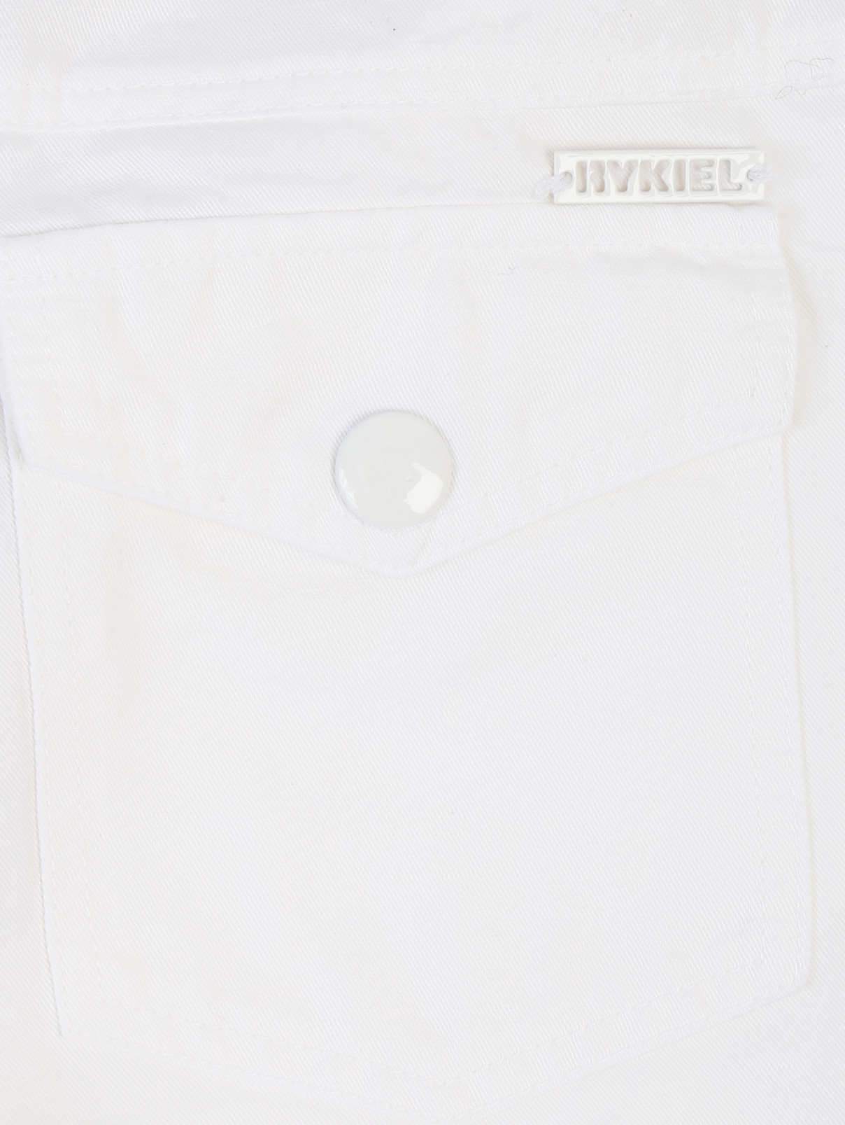 Узкие брюки из льна и хлопка Sonia Rykiel  –  Деталь1  – Цвет:  Белый