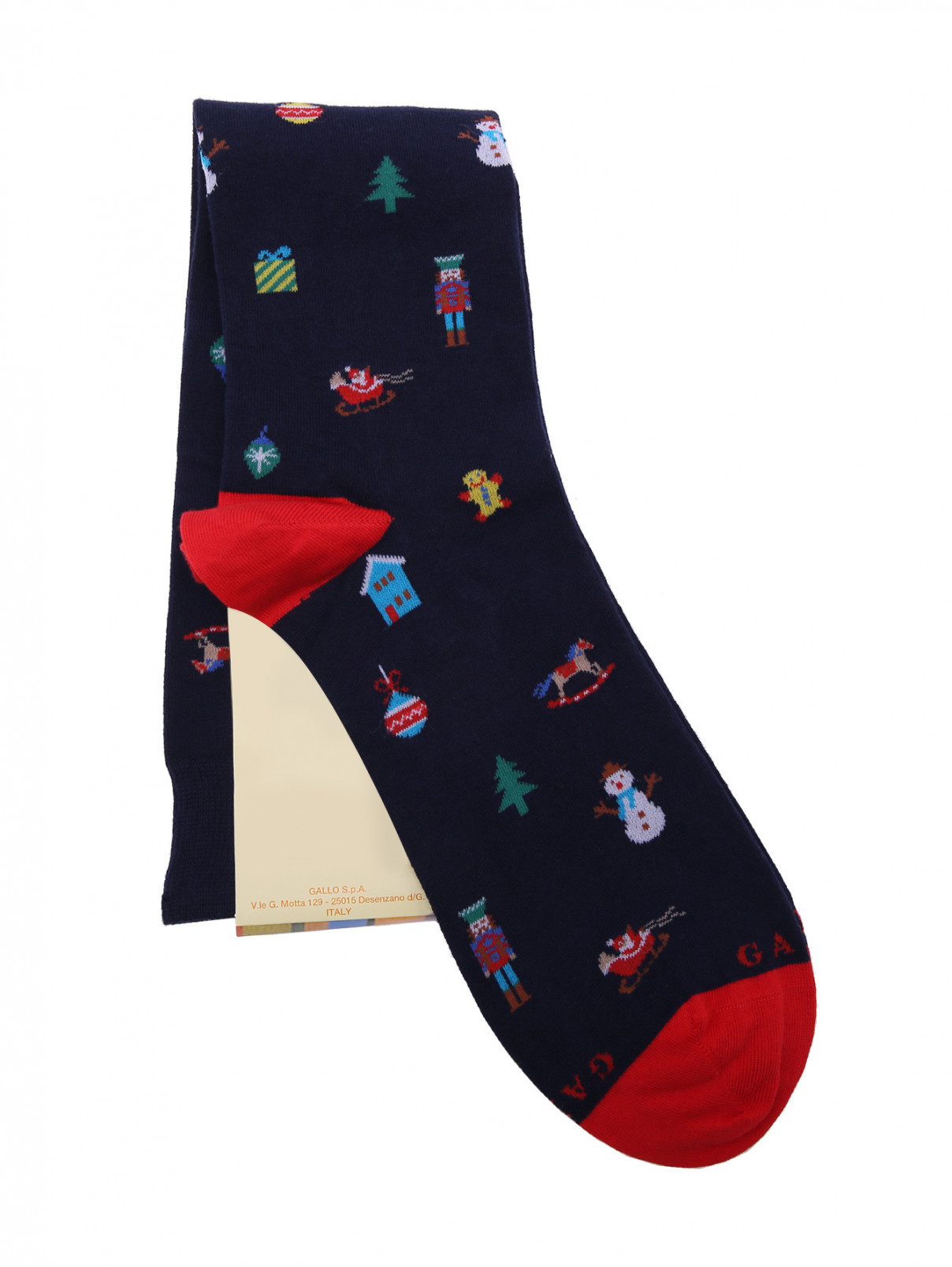 Носки из смешанного хлопка с узором Gallo  –  Обтравка1  – Цвет:  Мультиколор