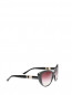Солнцезащитные очки "кошачий глаз" в пластиковой оправе с кристаллами на дужках BVLGARI  –  Обтравка1