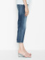 Укороченные джинсы из хлопка с декором Max&Co  –  МодельВерхНиз2