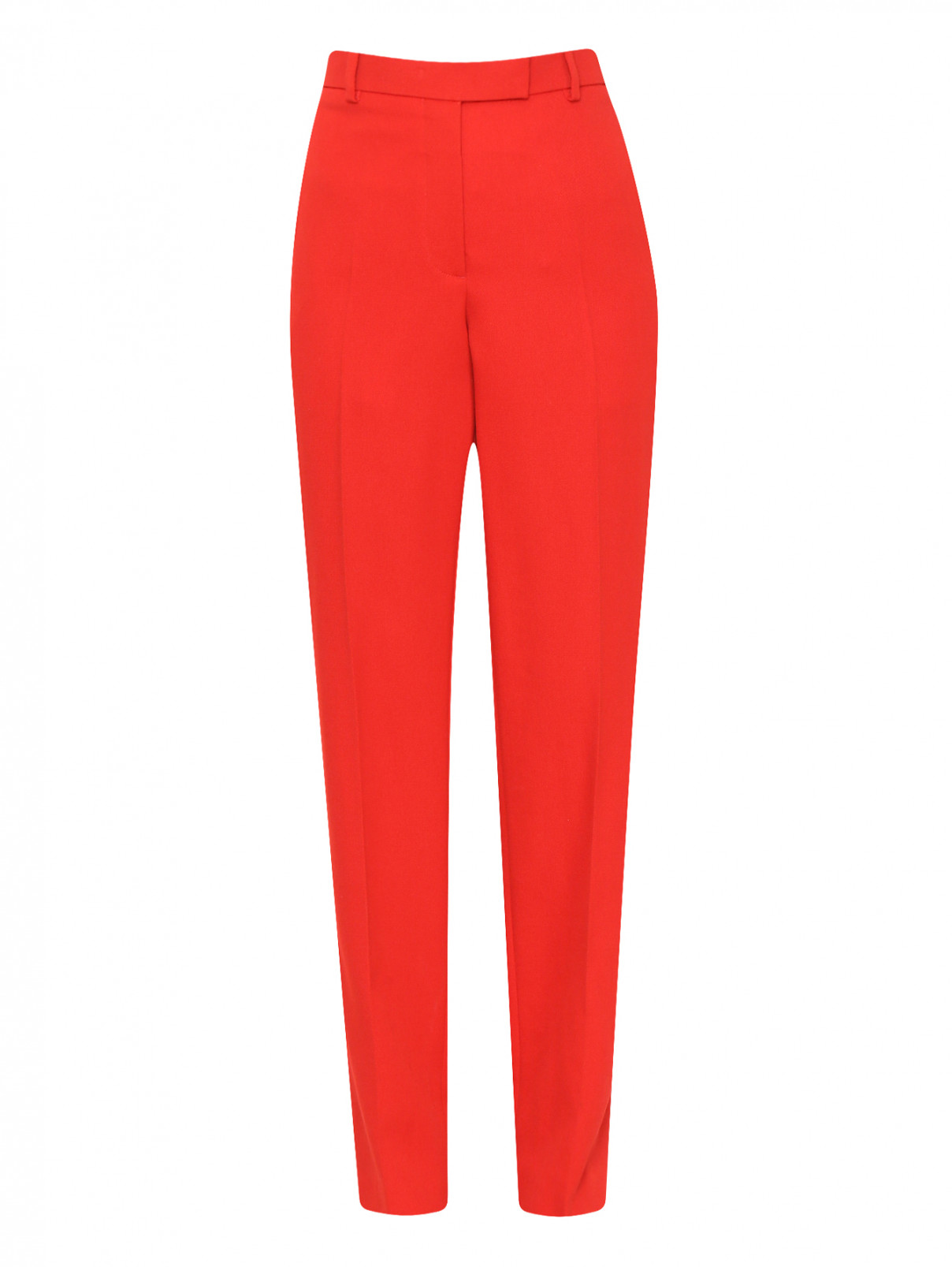 Брюки из шерсти с контрастной отделкой Calvin Klein 205W39NYC  –  Общий вид  – Цвет:  Красный
