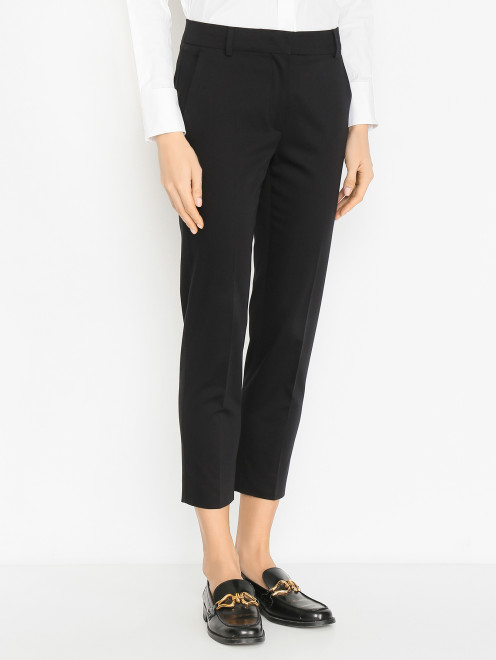 Укороченные брюки из хлопка Max Mara - МодельВерхНиз