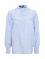 Рубашка из хлопка с узором "полоска" Alexachung  –  Общий вид