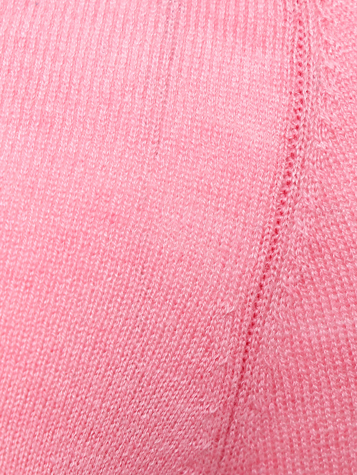 Джемпер из смешанной шерсти мелкой вязки MiMiSol  –  Деталь1  – Цвет:  Розовый