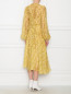Платье из шелка с цветочным принтом N21  –  МодельВерхНиз1