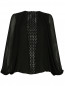 Блуза из шелка с декоративной вышивкой Giambattista Valli  –  Общий вид
