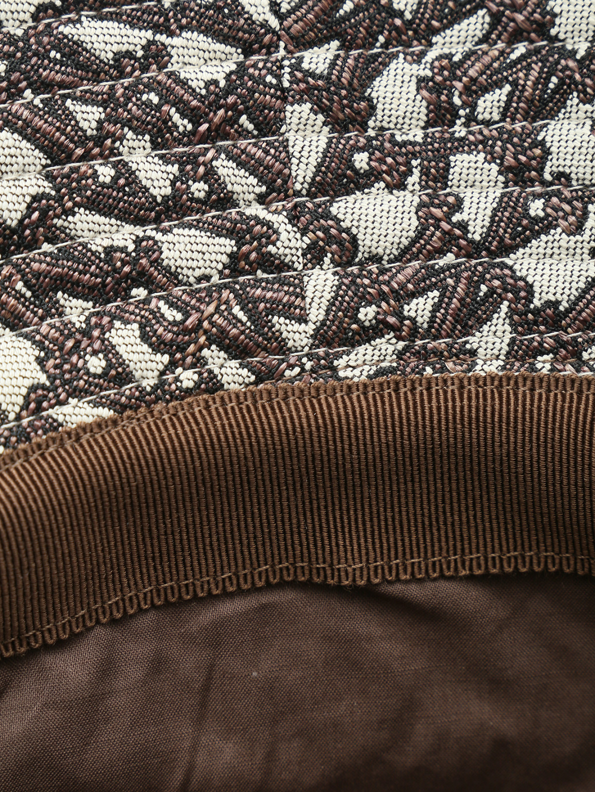 Панама из текстиля с монограммой Max Mara  –  Деталь1  – Цвет:  Узор