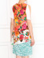 Платье-мини из шелка с цветочным узором Antonio Marras  –  Модель Верх-Низ1