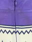 Шелковые брюки свободного фасона с принтом Alberta Ferretti  –  Деталь
