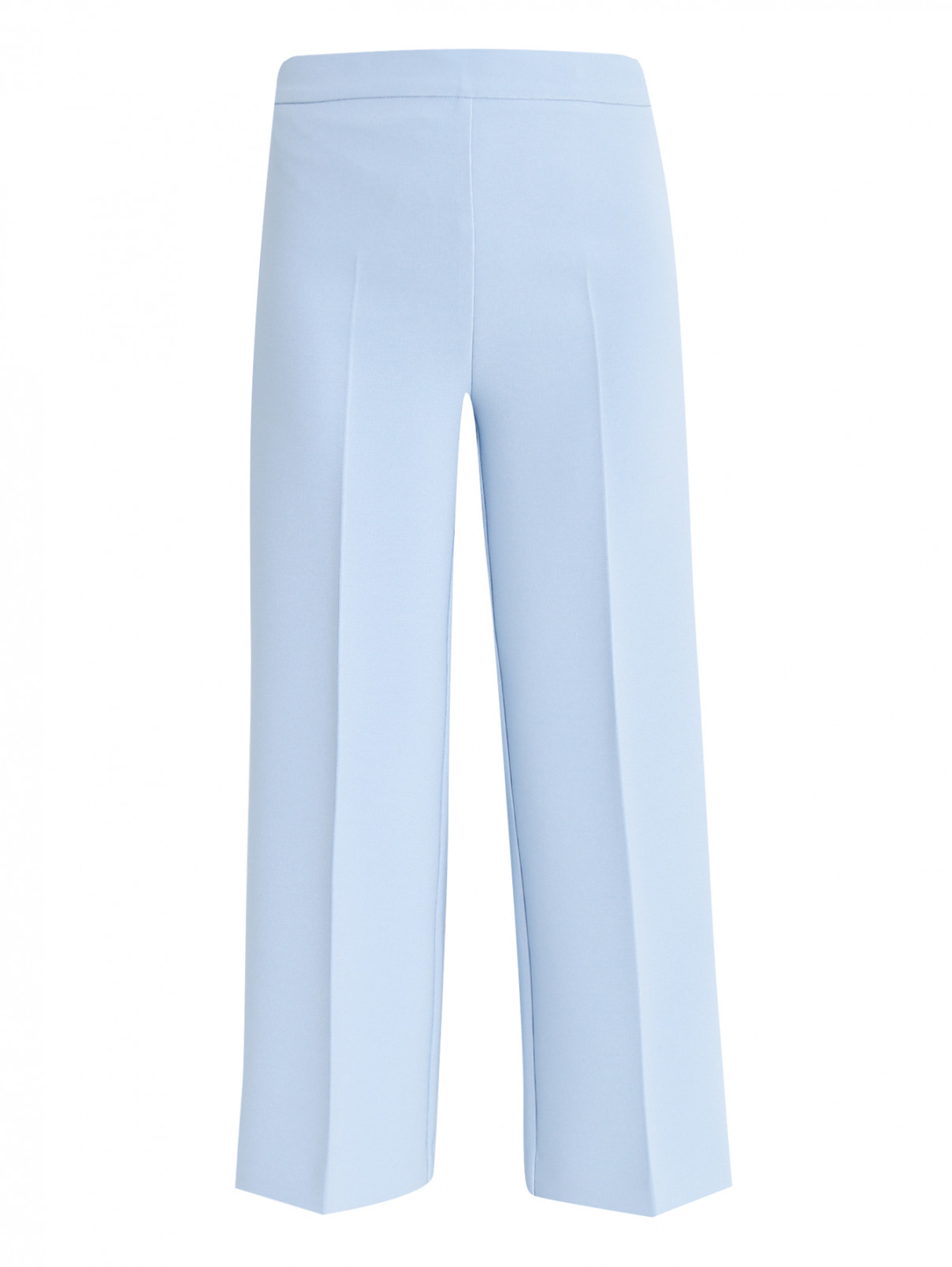 Укороченные брюки широкого кроя P.A.R.O.S.H.  –  Общий вид  – Цвет:  Синий