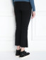 Укороченные джинсы с бахромой Paige  –  МодельВерхНиз1