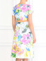 Платье из смешанного хлопка с цветочным узором и поясом в комплекте Antonio Marras  –  Модель Верх-Низ1