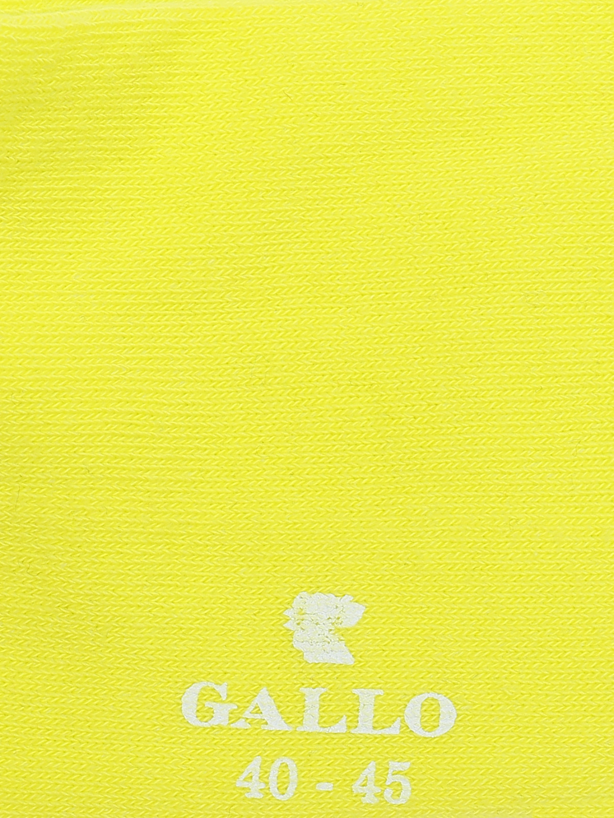 Носки из хлопка однотонные Gallo  –  Деталь1  – Цвет:  Желтый