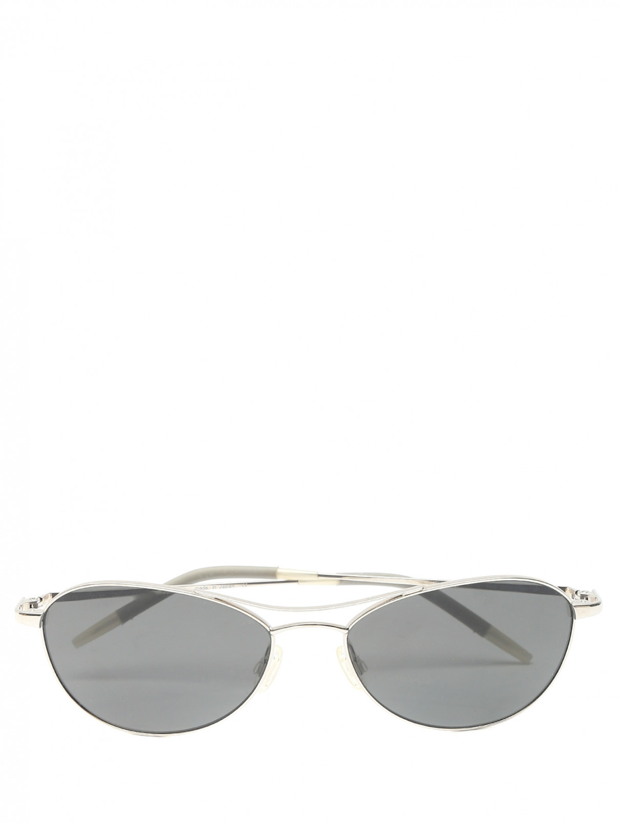 Очки солнцезащитные в оправе из металла Oliver Peoples  –  Общий вид  – Цвет:  Металлик