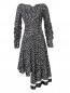 Платье из шелка асимметричного кроя с узором 3.1 Phillip Lim  –  Общий вид