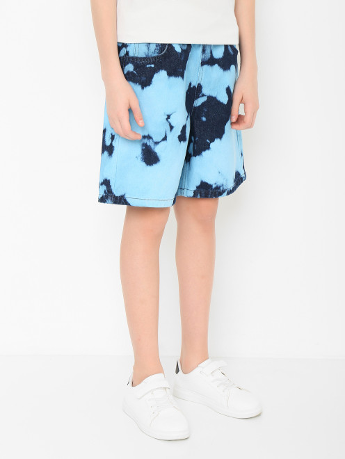 Джинсовые шорты на резинке MSGM - МодельВерхНиз