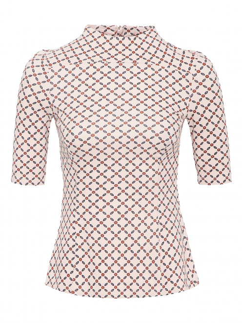 Трикотажная блуза с рельефами Comma - Общий вид