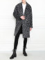 Утепленное пальто с узором Michael by Michael Kors  –  МодельОбщийВид