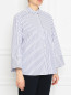 Рубашка из хлопка с узором "полоска" Marina Rinaldi  –  МодельВерхНиз