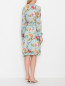 Платье из вискозы с цветочным узором Etro  –  МодельВерхНиз1