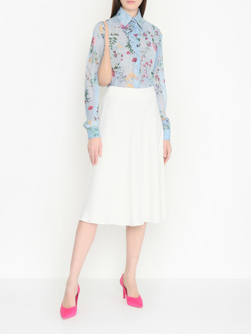 Блуза с цветочным узором  Ermanno Scervino - МодельОбщийВид
