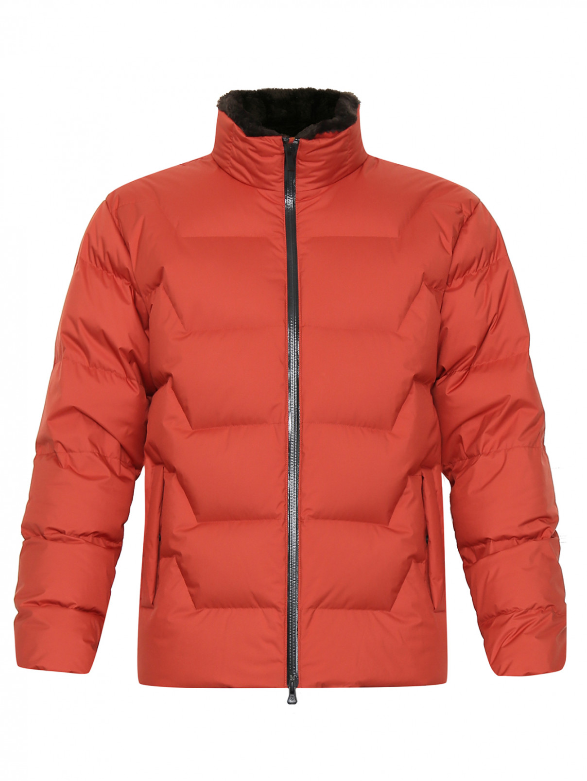 Куртка стеганая Ermenegildo Zegna  –  Общий вид  – Цвет:  Оранжевый