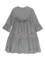 Платье из хлопка с вышивкой Il Gufo  –  Обтравка1