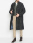 Двубортное пальто из шерсти с узором Paul Smith  –  МодельОбщийВид