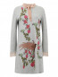 Платье из шерсти с цветочным узором Alberta Ferretti  –  Общий вид